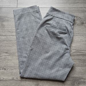 Express Check Plaid Stretch Columnist Barely Boot Mid Rise Pants Size 2R